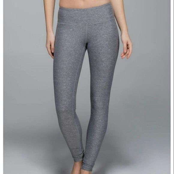 lululemon athletica Pants - Lululemon heathered gray Wunder under leggings